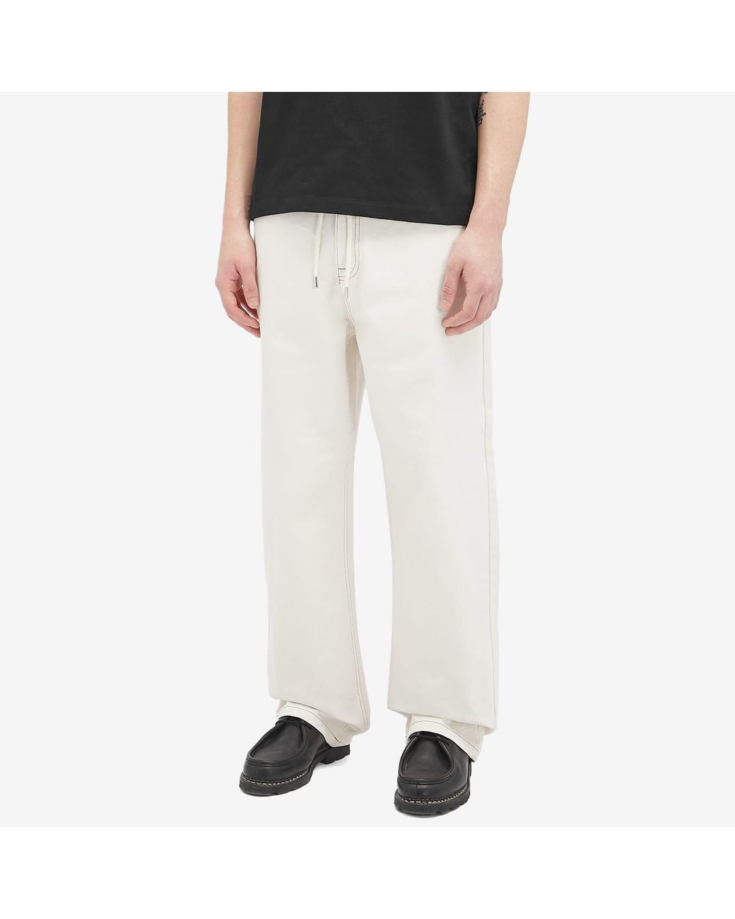 About Blank White Straight Leg Denim Jeans for men
