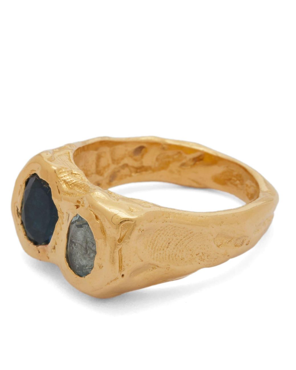 SIMUERO Metallic Buzo Ring for men