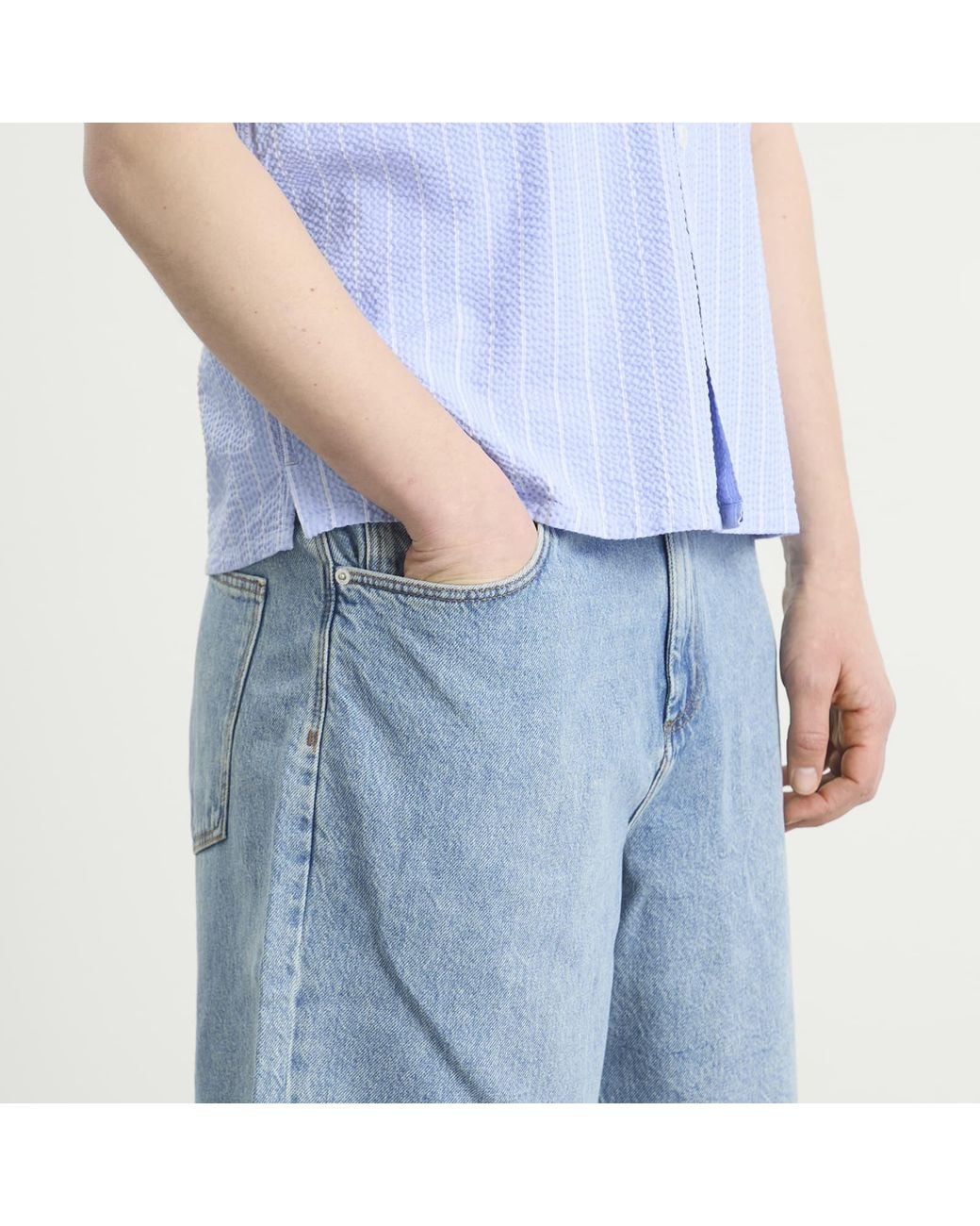 Wax London Luca Vintage Denim Shorts in Blue for Men | Lyst