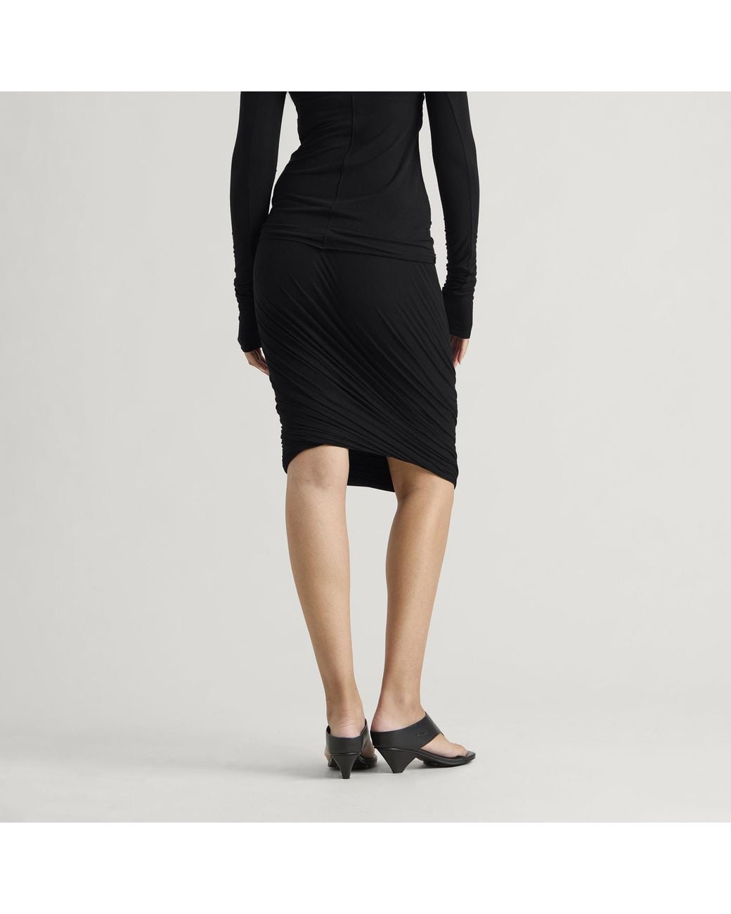 Rick Owens Black Lilies Luna Skirt