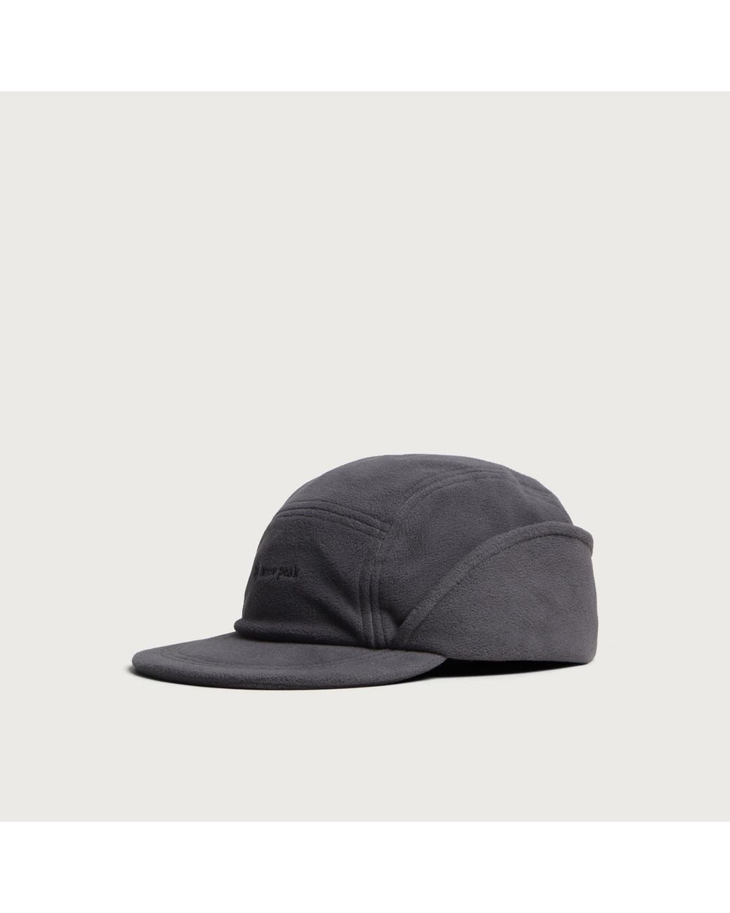 Snow Peak Black Polartec Ear Cuff Cap for men