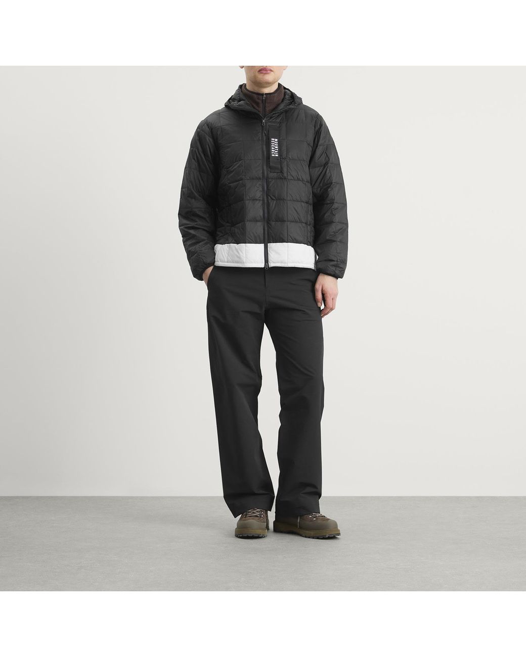 Taion Black X Mountain Research Down Zip Parka Jacket for men