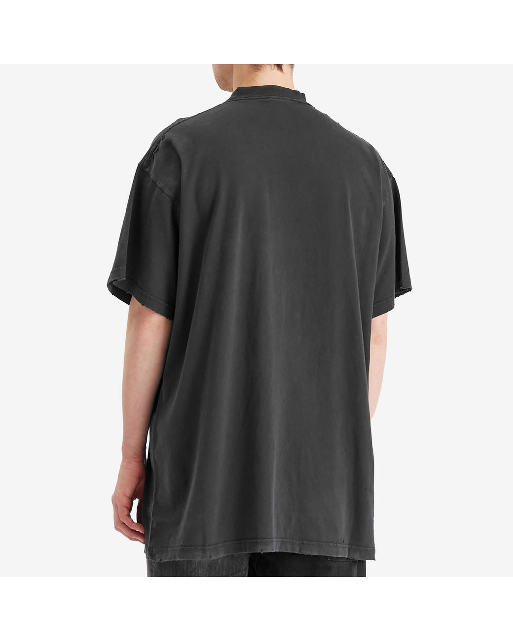【送料関税込】Balenciaga Wavy Logo Oversized T-Shirt Balenciaga Wavy Logo Oversized T-Shirt in Black for Men | Lyst