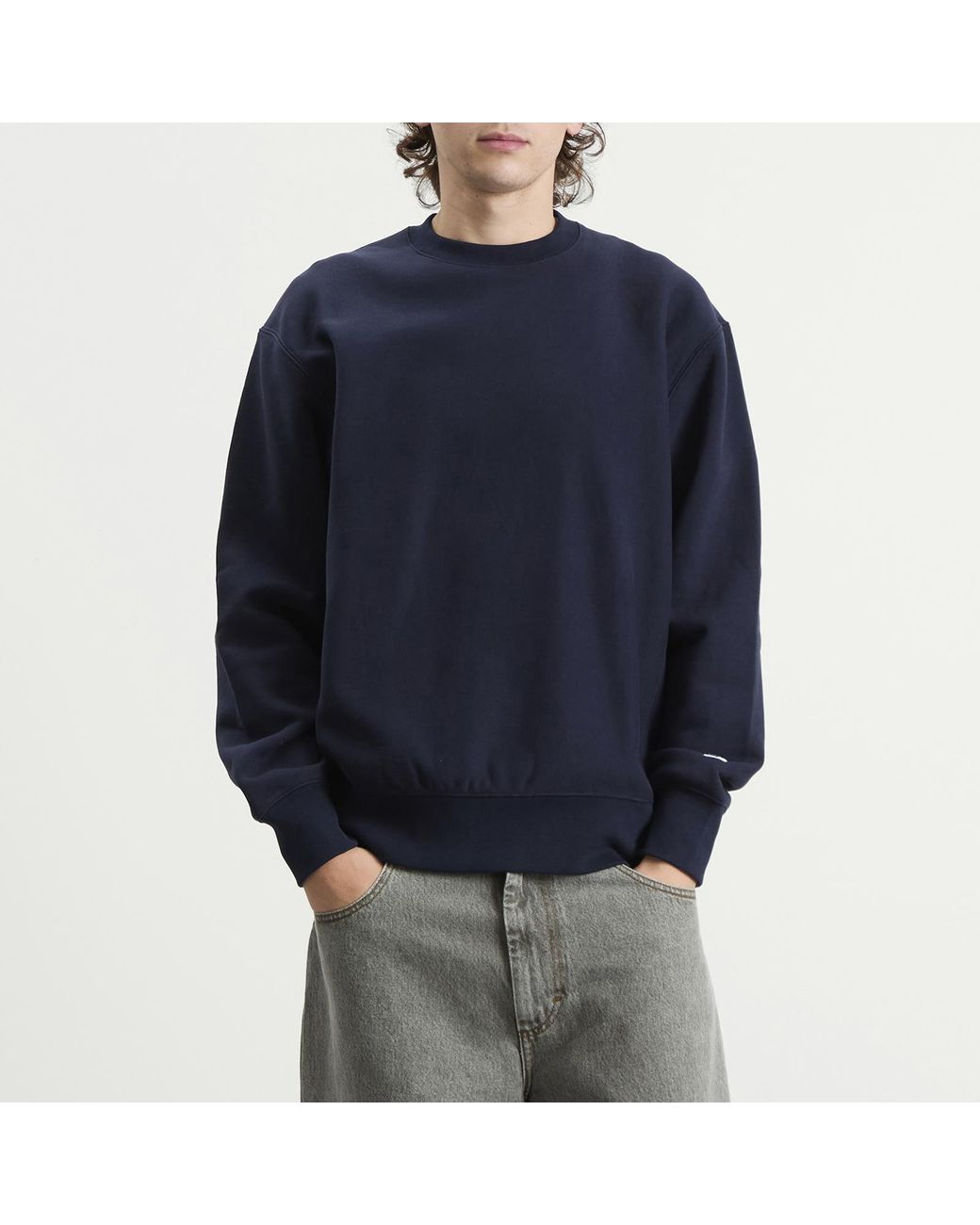 Champion Blue Reverse Weave Fleece Sweatshirt for men