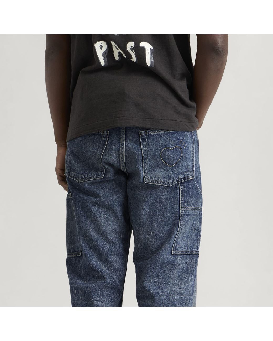 Human Made Blue Straight Denim Work Pants for men