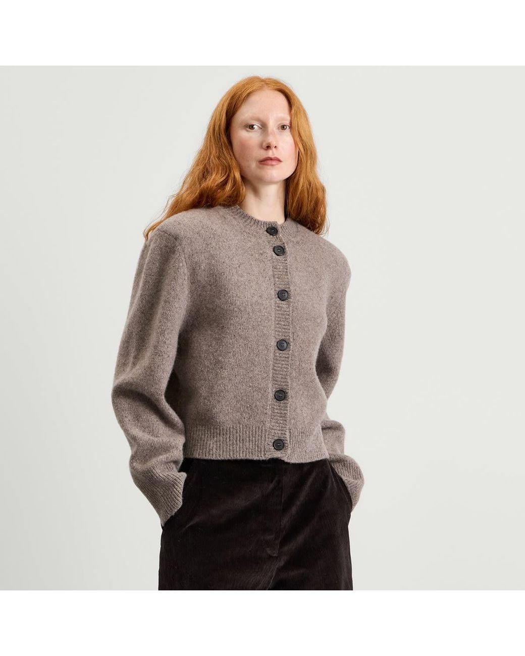 Rohe Brown Statement Mouliné Cardigan