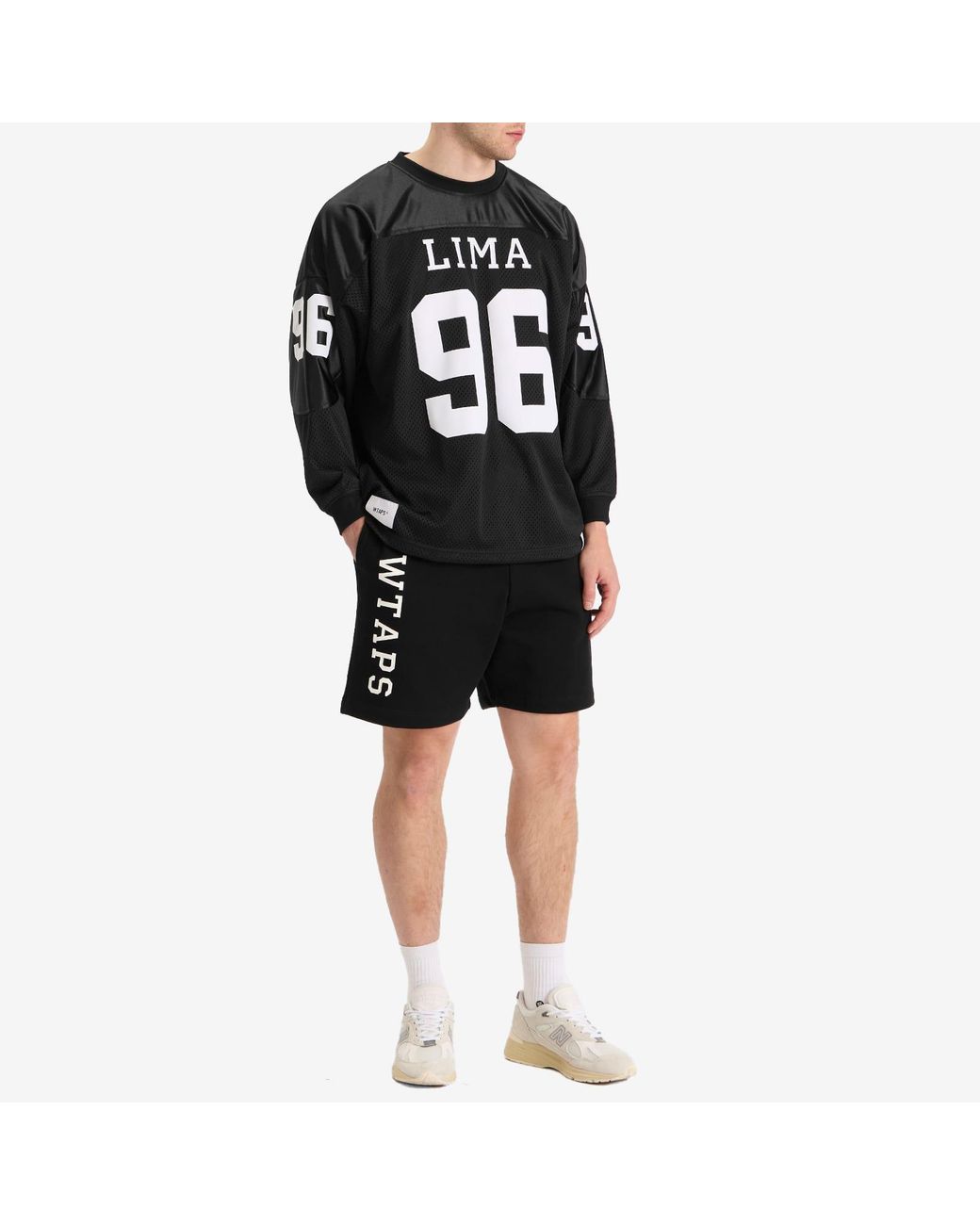 (w)taps Black Academy Logo Shorts for men