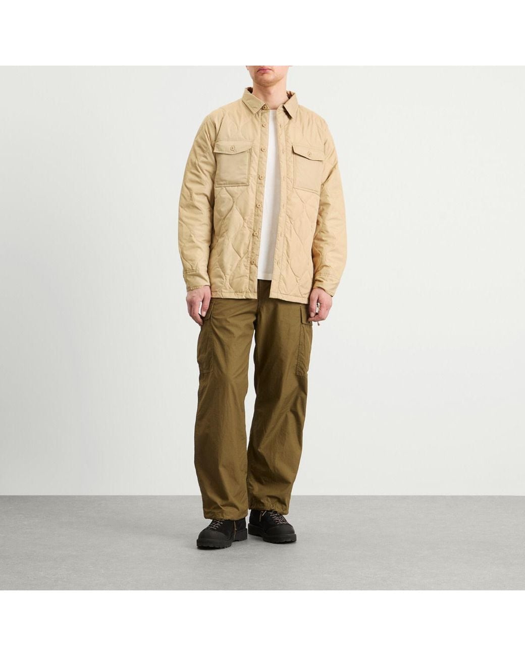 Taion Natural Military Down Shirt for men