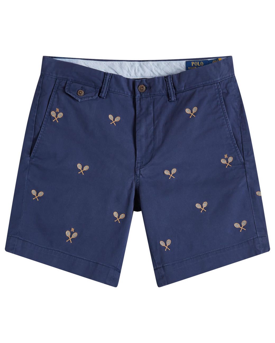 Polo Ralph Lauren Embroidered Racquet Shorts in Blue for Men | Lyst