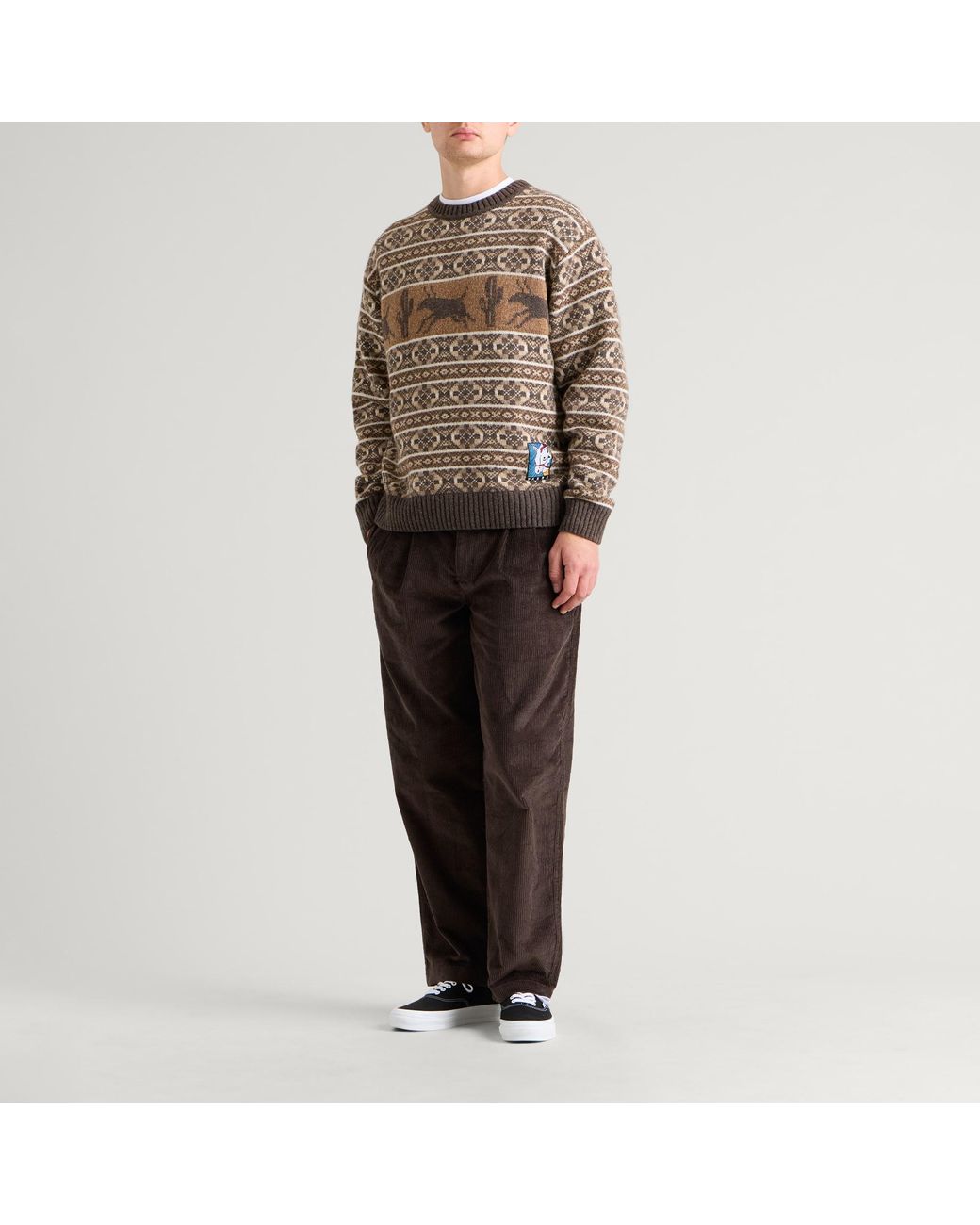 by Parra Brown Minor Chords Corduroy Pants for men