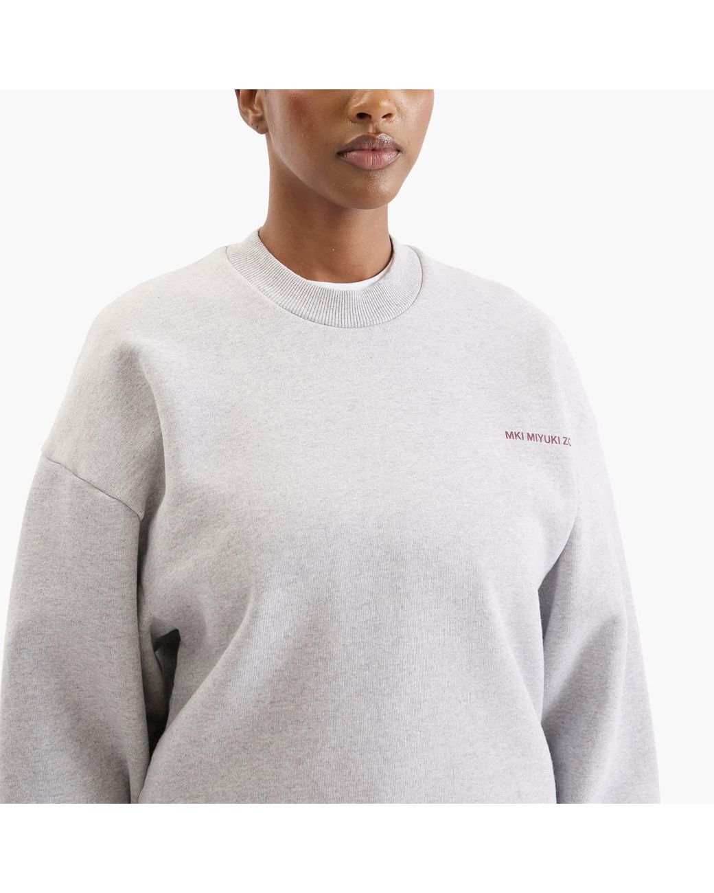 MKI Miyuki-Zoku White Uniform Crew Neck Sweatshirt