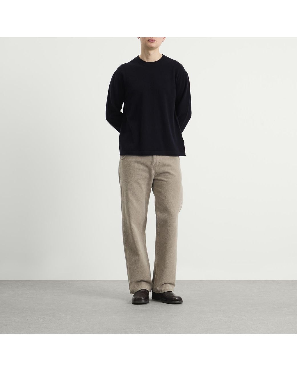 NN07 Black Sammy Crew Neck Jumper for men