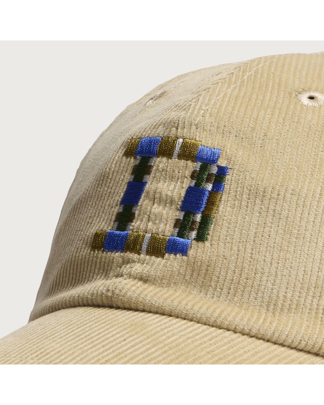Drake's Natural D 1977 Cord Baseball Cap for men