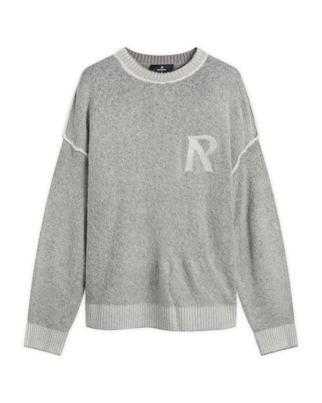 Represent Gray Lightweight Alpaca Knit Jumper for men