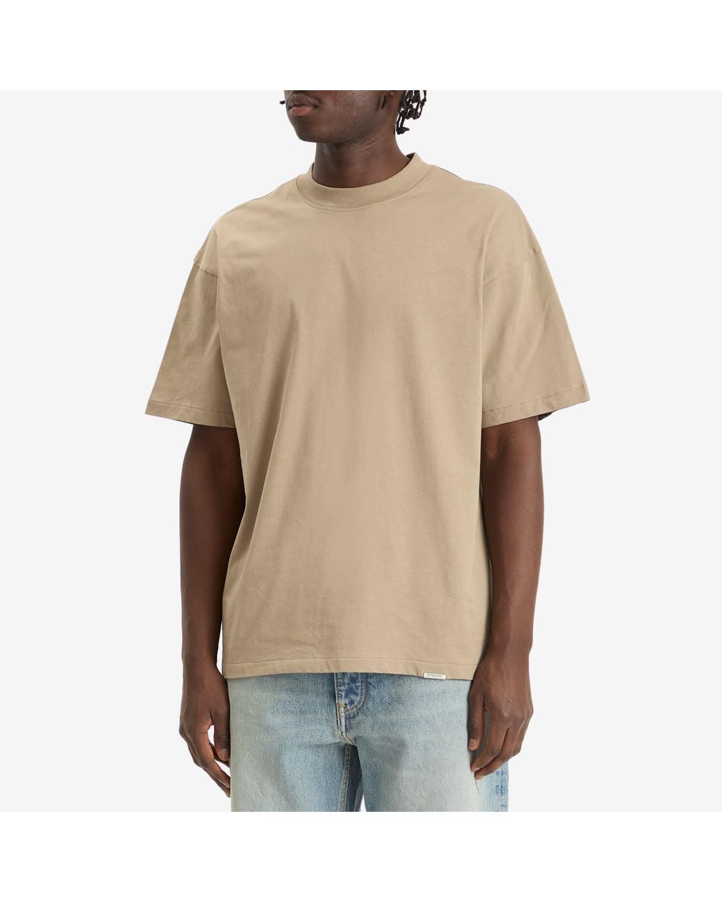 Represent Natural Initial Oversized T-Shirt for men