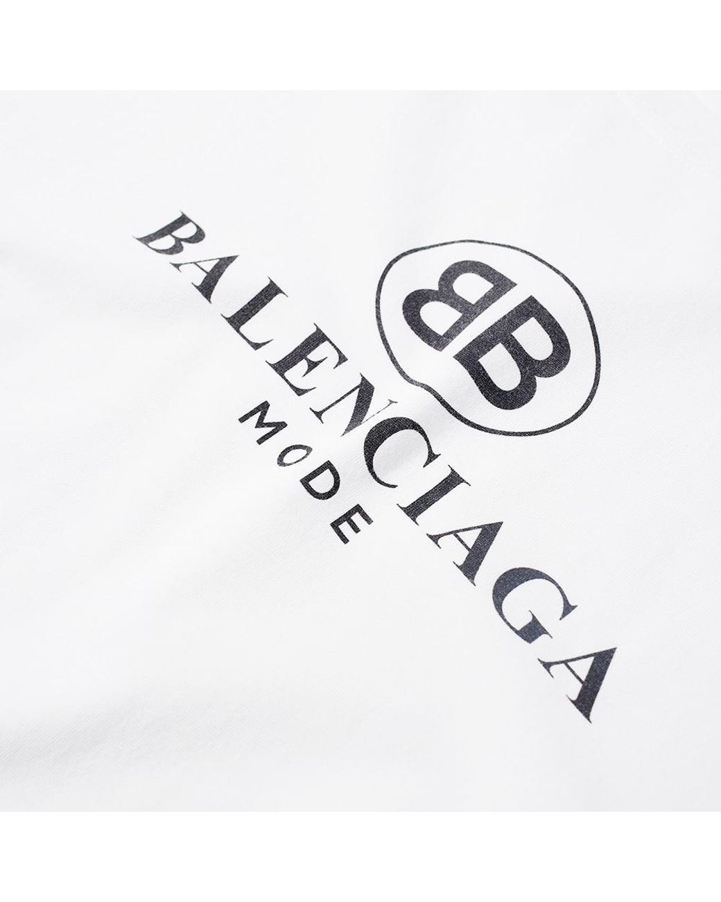 Balenciaga Cotton Bb Mode T-shirt in White for Men | Lyst