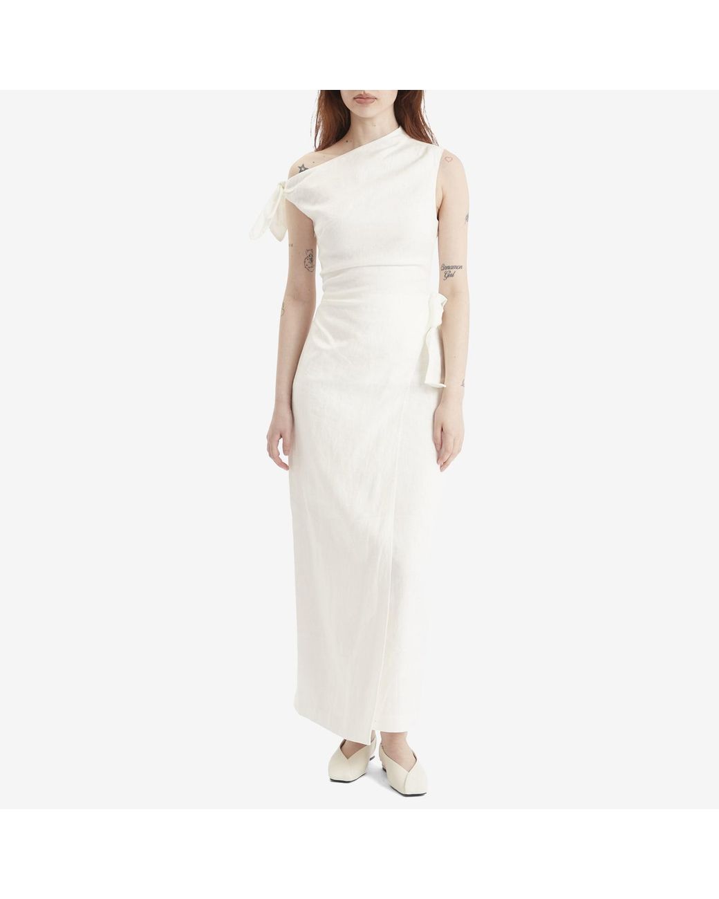 womens linen summer dress Ladies' Summer Solid Color Linen Vacation Shirt Style Casual Dress, Sleeveless Dress Blue / M