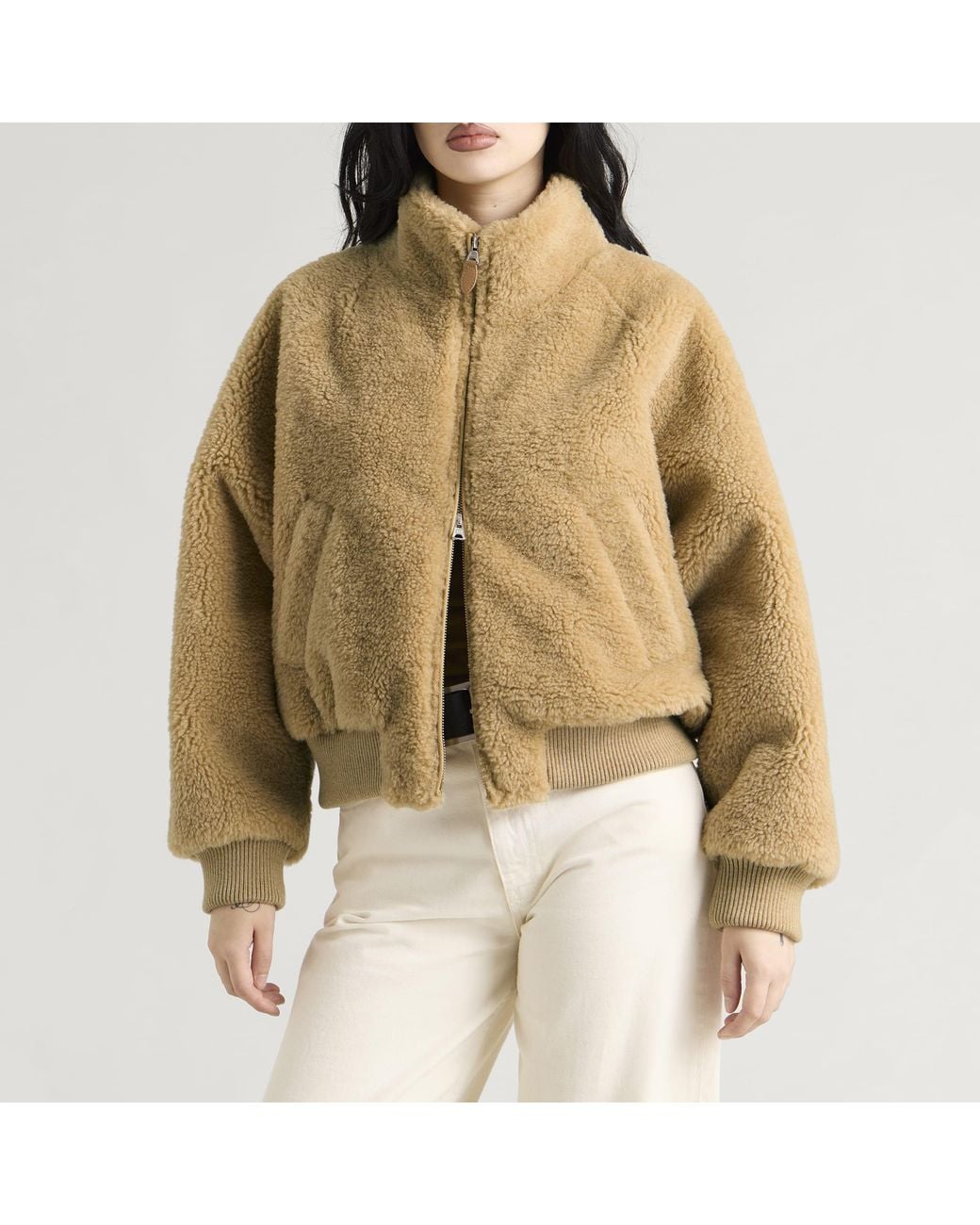 DUNST Natural Boa Fleece Blouson