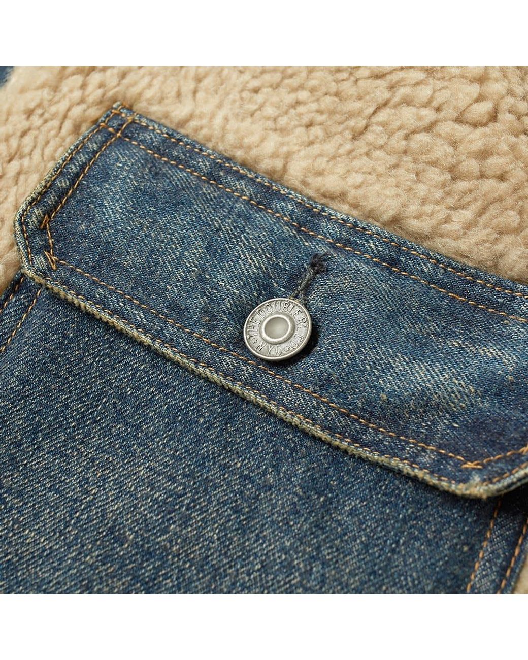 希少 RRL Fleece-Paneled Denim Jacket 希少 RRL Fleece-Paneled Denim Jacket Fleece-Lined Denim