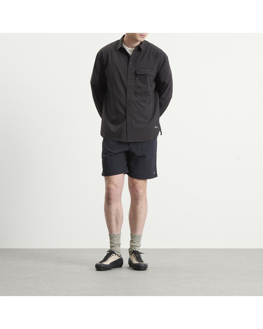 NANGA Black Excursion Shirt for men