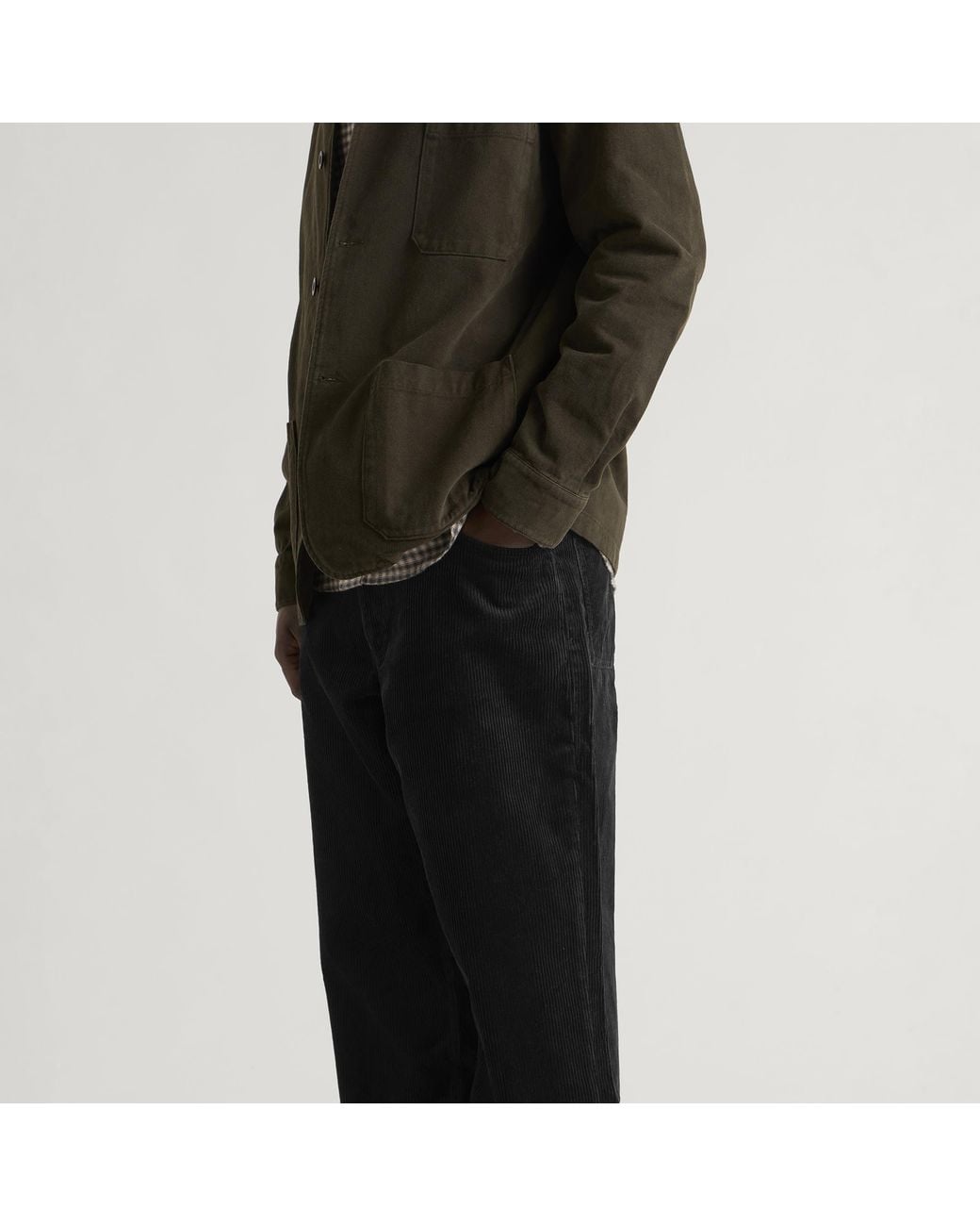 Norse Projects Blue Korshavn Relaxed 5 Pocket Corduroy Trousers for men