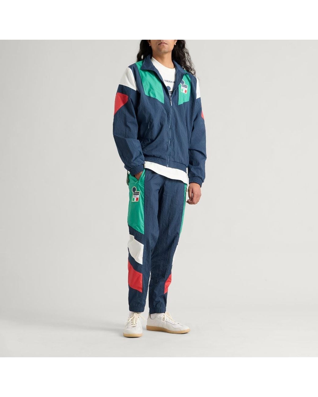 Adidas Blue Figc Eqt Track Top for men