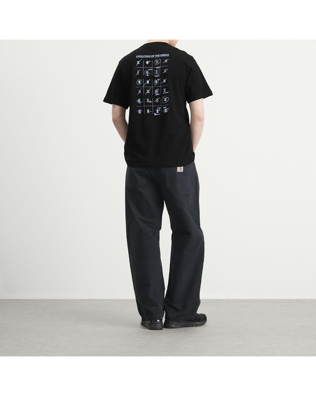 Daily Paper Black Shield Evolution T-Shirt for men