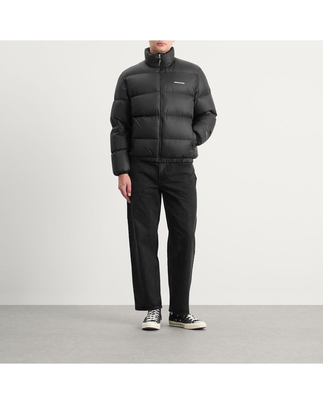 Thisisneverthat Black Pertex T Down Jacket for men