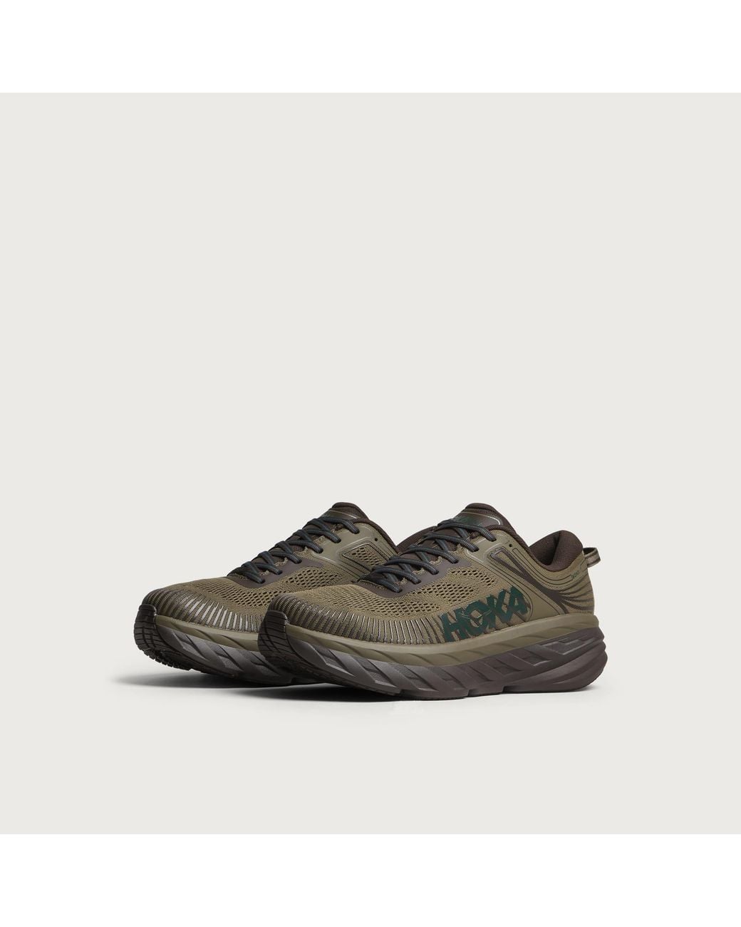 Hoka One One Brown Bondi 7 Sneaker for men