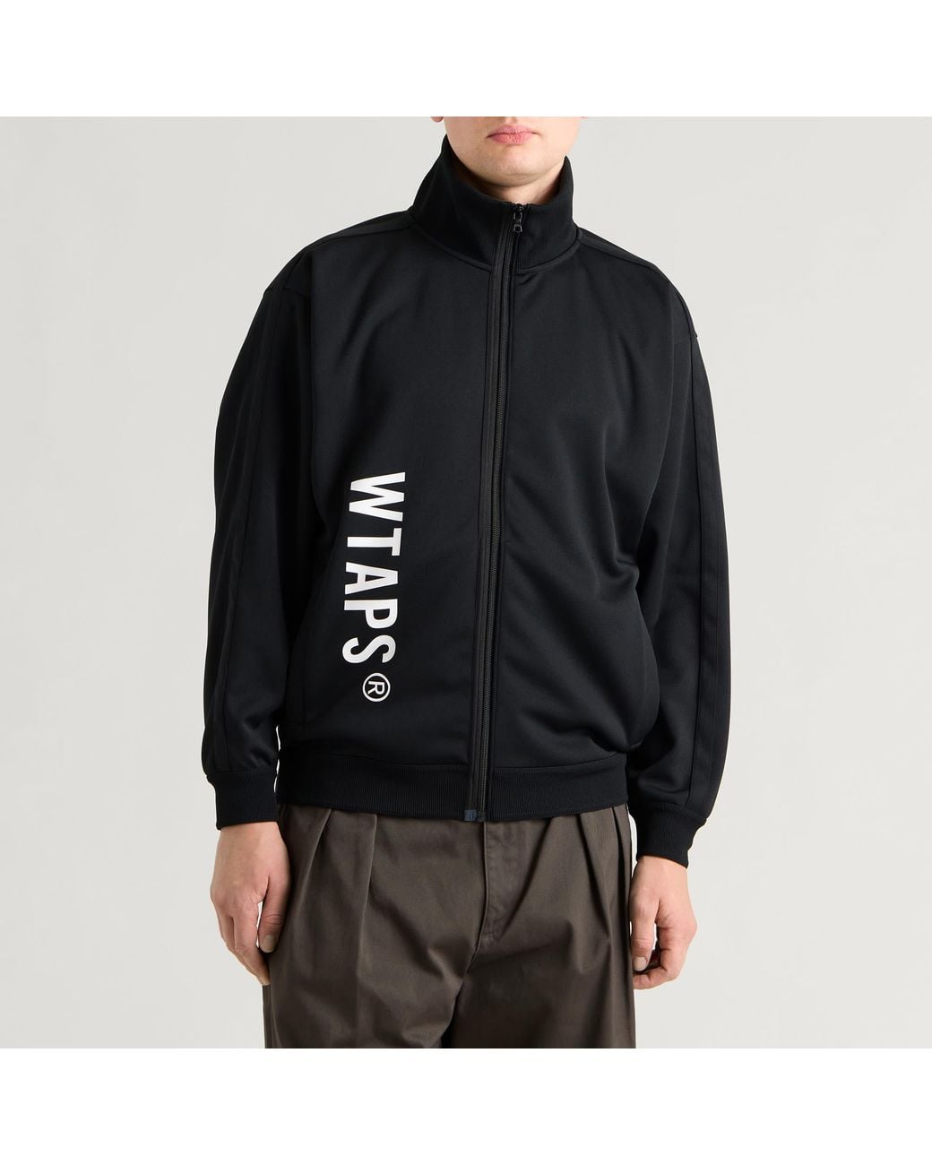(w)taps Black Tipsi Zip Track Jacket for men