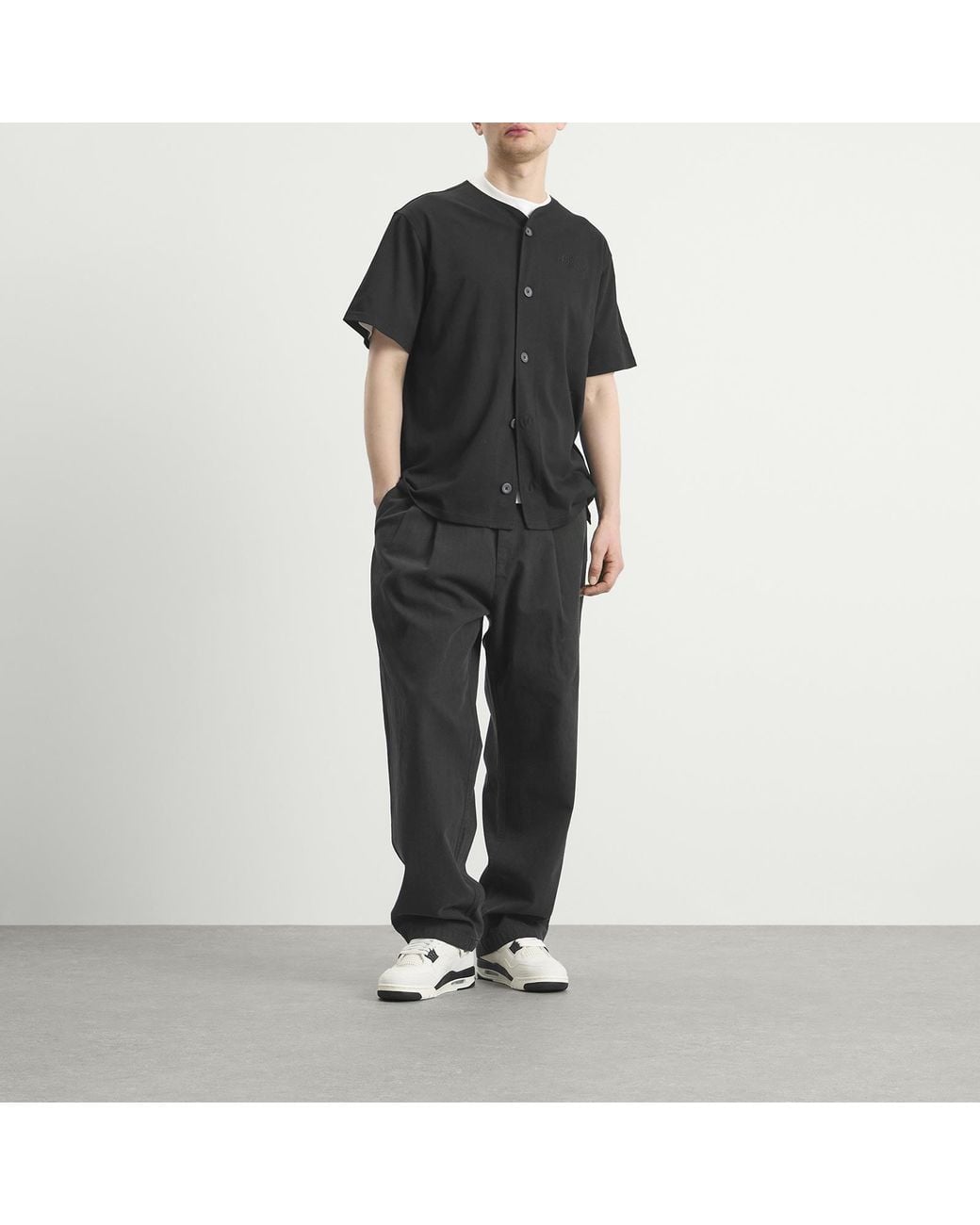 KTZ Black Script Baseball Jersey for men