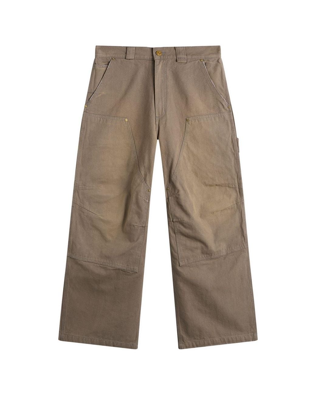 Willy Chavarria Brown Stockton Double Knee Pant for men