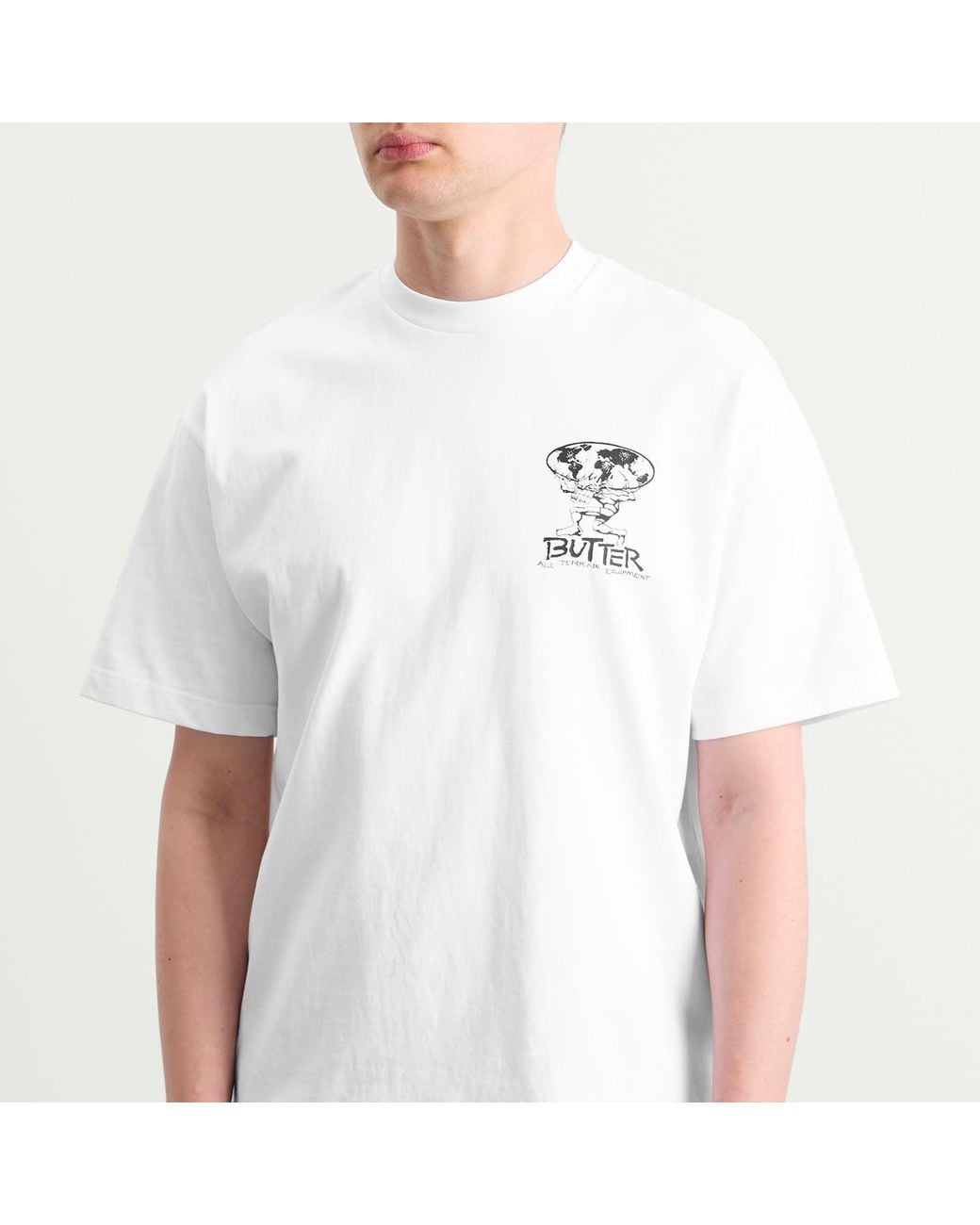 Butter Goods White Terrain T-Shirt for men