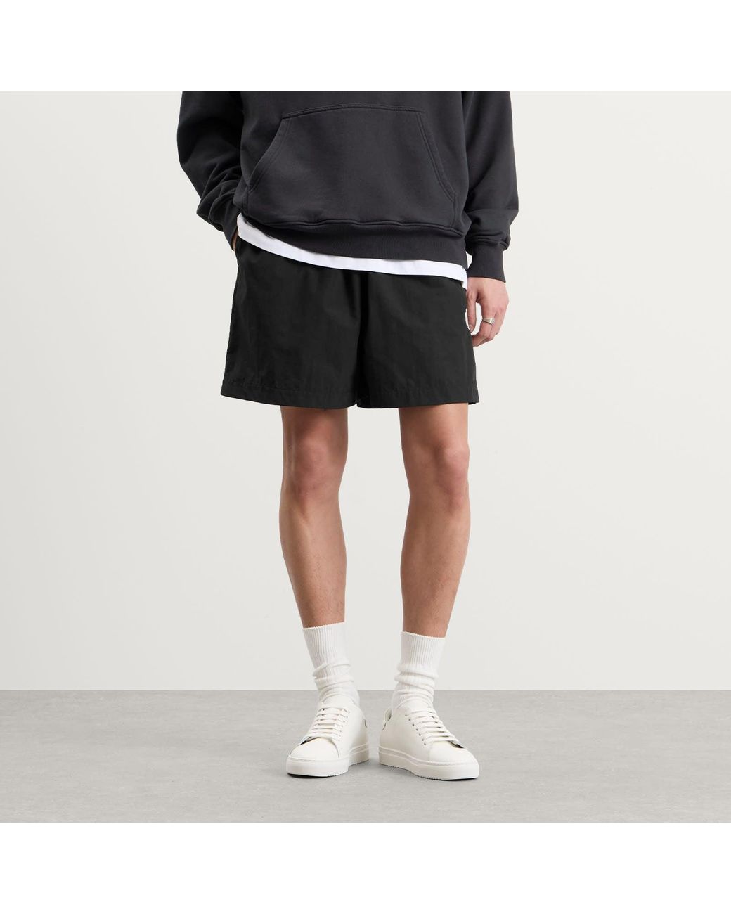 END. Black Flight Drawstring Shorts