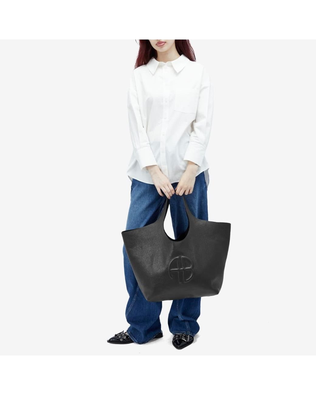 【関税込み】ANINE BING ブラック Lili バッグ ANINE BING Lili Bag - Black Pebbled