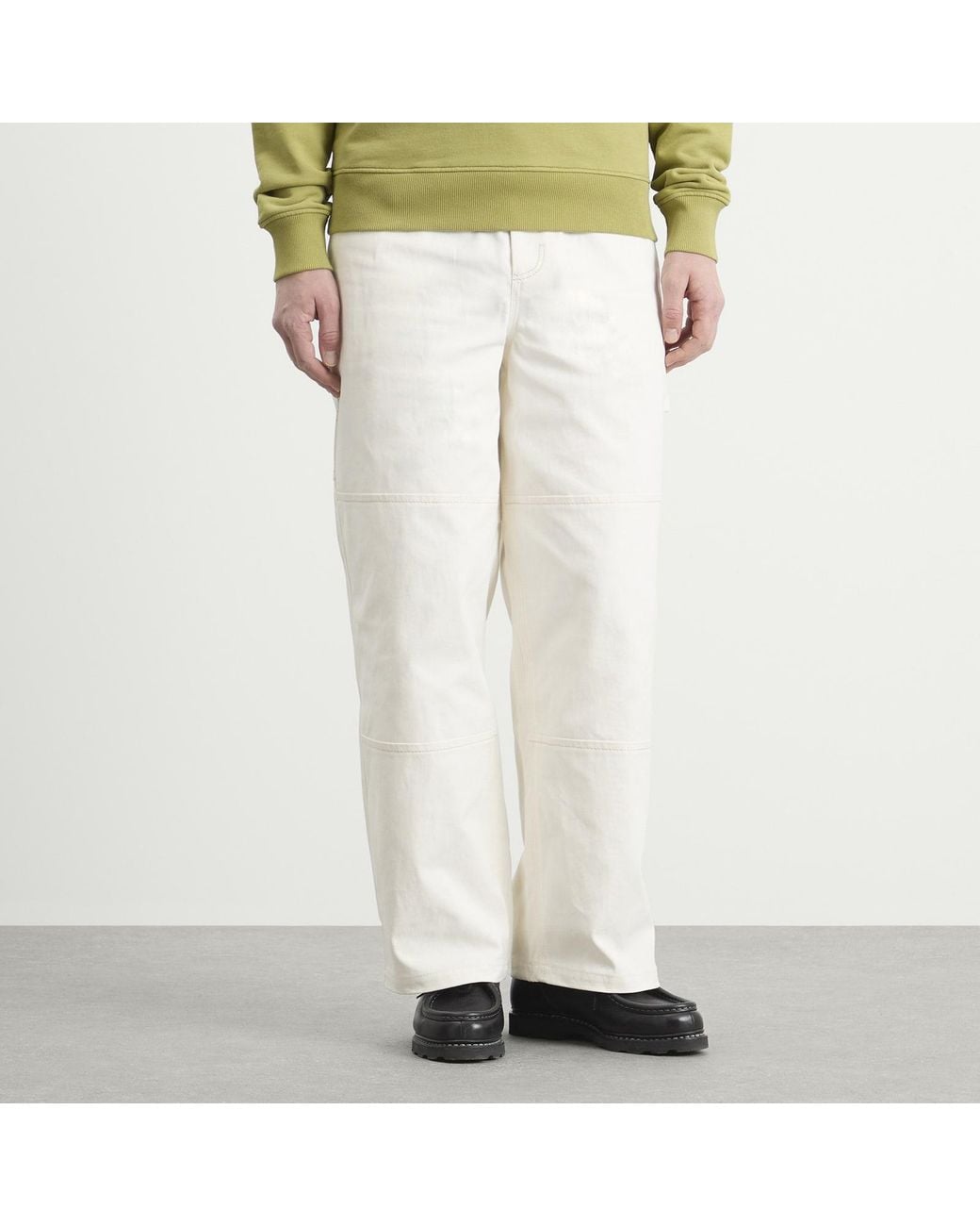 AMI White Worker Trousers for men