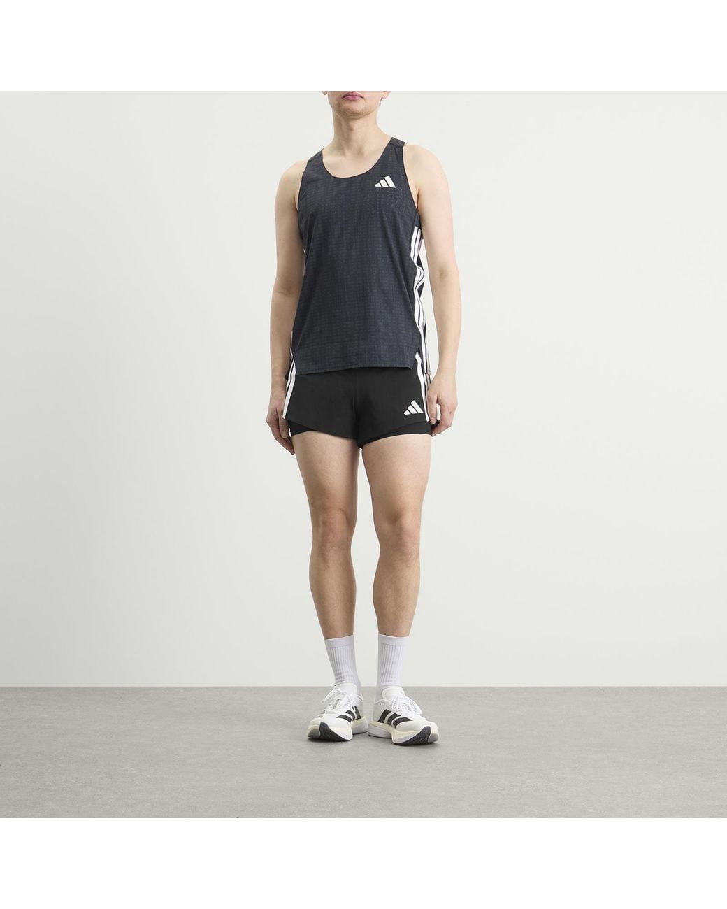 Adidas Originals Blue Adizero Singlet Vest for men