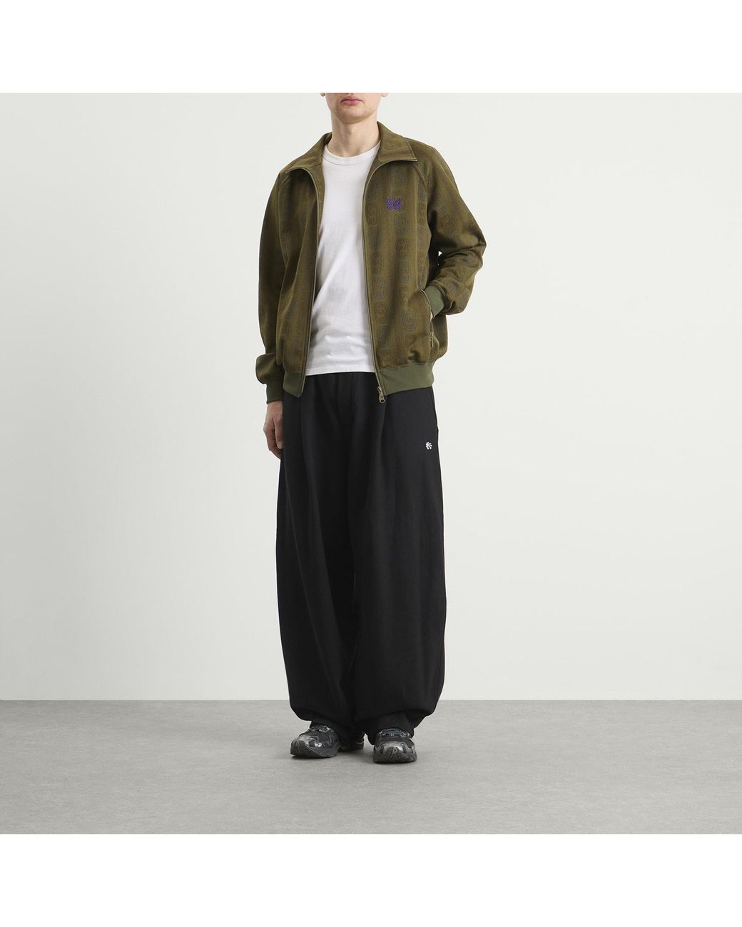 Needles Poly Jacquard Track Jacket in Green for Men | Lyst Canada
