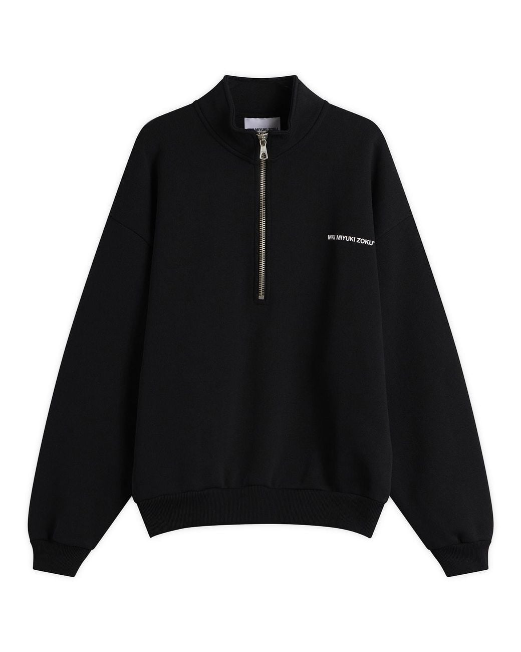 MKI Miyuki-Zoku Black Uniform Quarter Zip for men