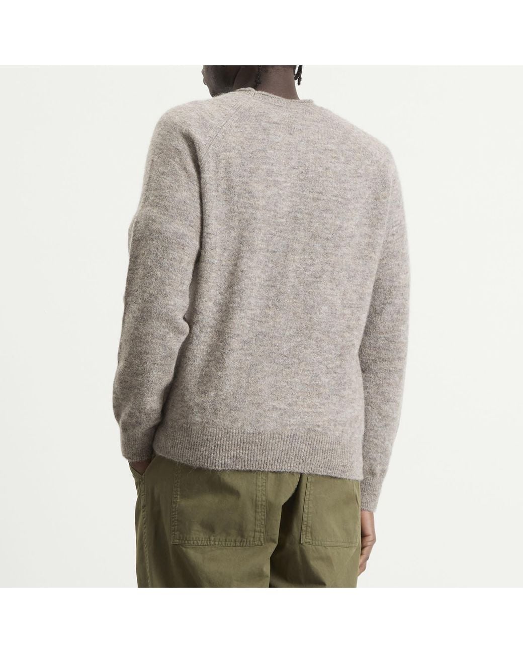 Norse Projects Gray Skogafoss Baby Alpaca Jumper for men