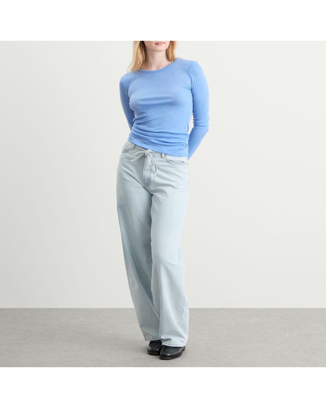 Samsøe & Samsøe Blue Sadou Long Sleeve T-Shirt