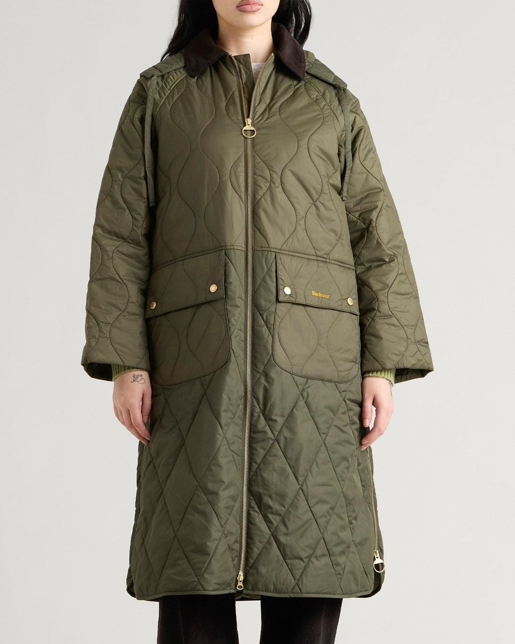 Barbour Green Osbourne Quilted Jacket