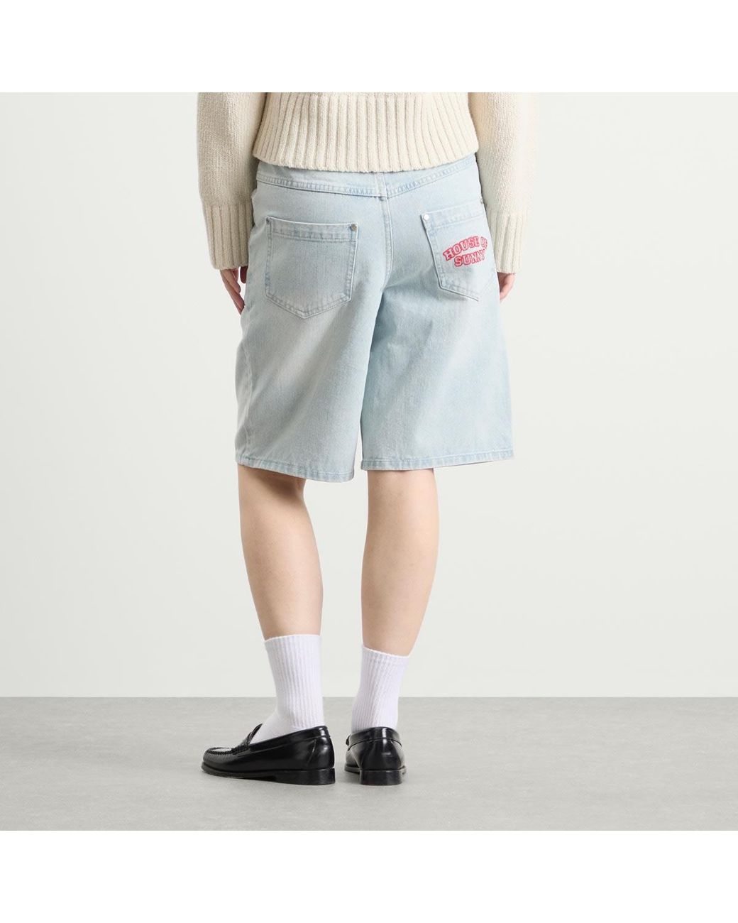 House Of Sunny Blue Sundown Denim Shorts