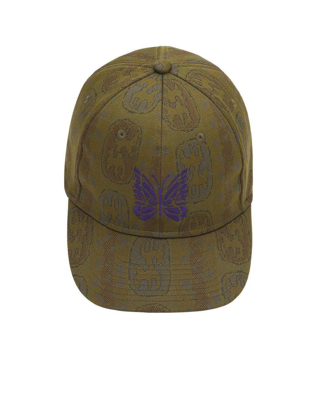 Needles Green Jacquard Baseball Cap for men