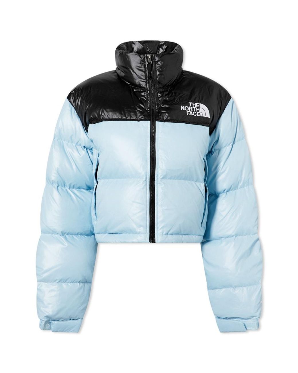 The North Face Nuptse Short Jacket in Blue | Lyst