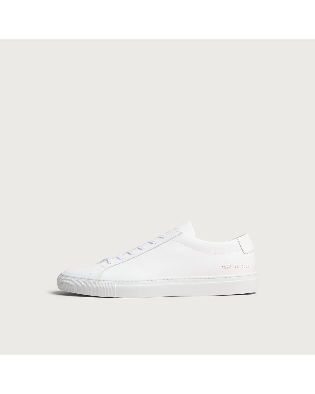 Common Projects White Original Achilles Low Sneaker for men