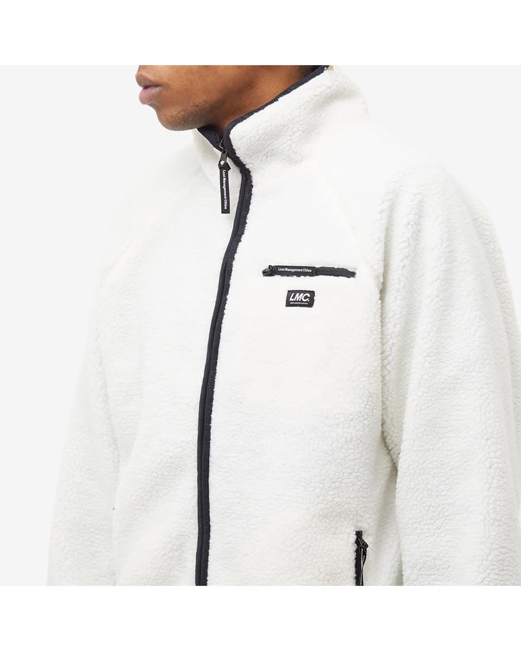 LMC Boa Fleece Reversible Jacket in White for Men | Lyst Canada