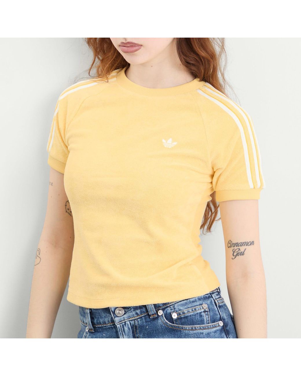 Adidas Yellow Terry Towel T-Shirt