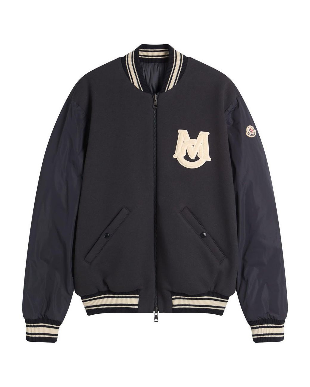 Moncler Black Vennes Bomber Jacket for men