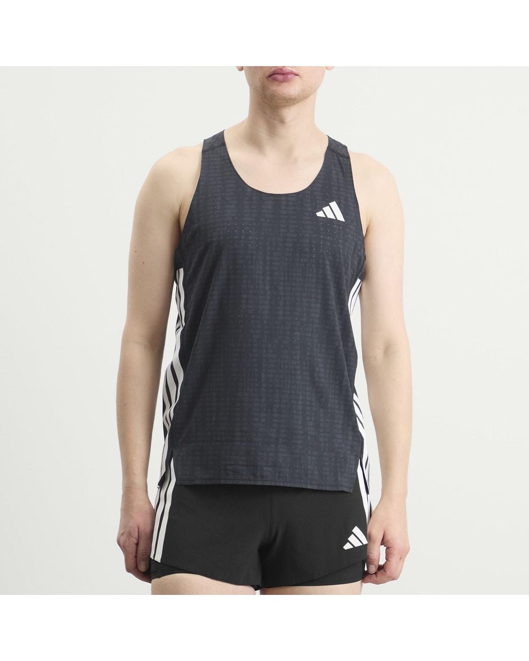 Adidas Originals Blue Adizero Singlet Vest for men